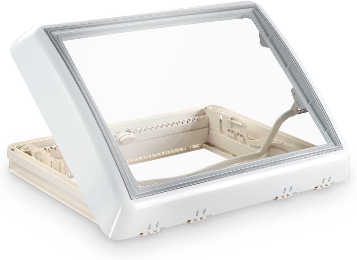 DOMETIC Midi Heki Style 50x70  Beyaz-Karavan Tavan Havalandırma Heki-Bar Kollu