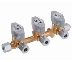 TRUMA veya GOK VK3 Üçlü 8mm Gaz Dağıtım Vanası