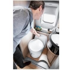Thetford C223 cs 12V Çekme Karavan Döner Kasetli Tuvalet + Servis Kapağı Dahil