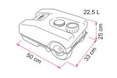 FIAMMA Roll-Tank 23 F Mavi Karavan Temiz Su Tankı