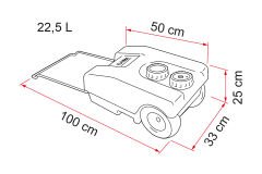 FIAMMA Roll-Tank 23 W Karavan Tekerli Atık Su Tankı