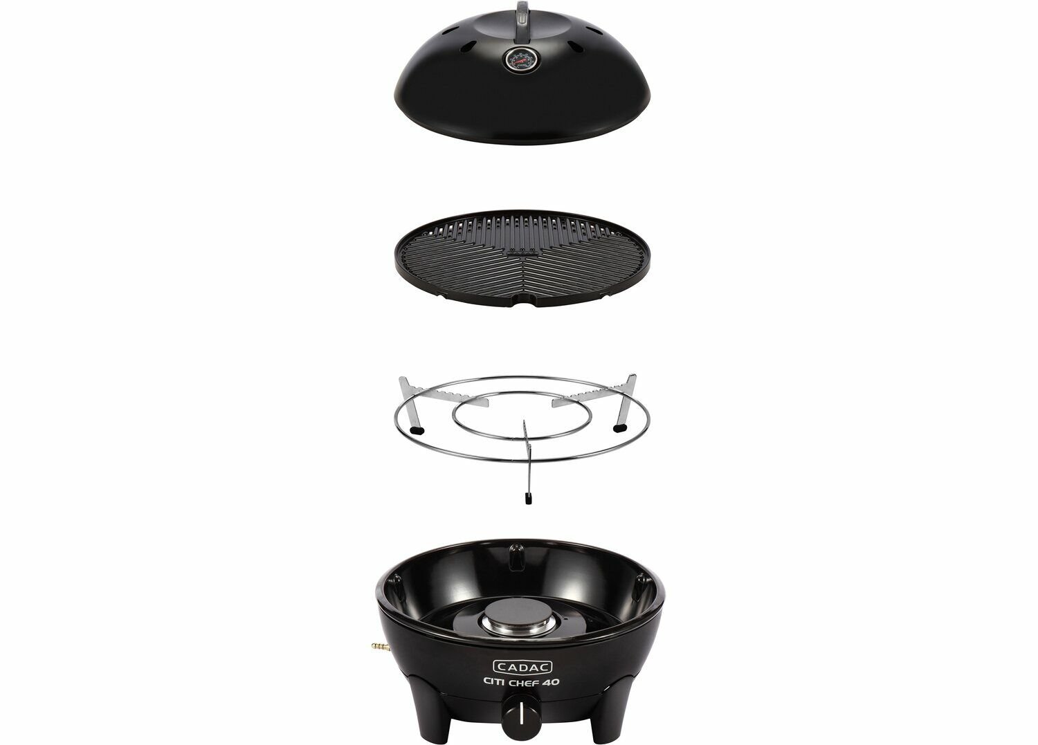 CADAC CİTİ CHEF 40 Siyah 40cm Portatif Gazlı Barbekü