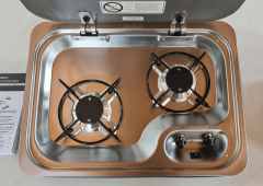 DOMETIC HBG 2335-İKİ GÖZLÜ KARAVAN/TEKNE OCAK-460x335 mm