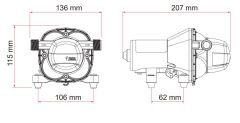 FIAMMA AQUA F 10 - 10L/dk 12V SU POMPASI HİDROFOR