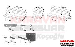 FIAMMA F80 F65 TENTE MONTAJ BRAKETİ
