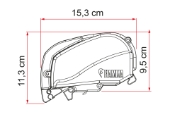FIAMMA F80S 400 DEEP BLACK TENTE-BRAKETSİZ