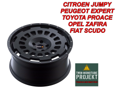 TWIN-MONOTUBE-PROJEKT-AT 8x17 5x108 ET:42 MAT SİYAH