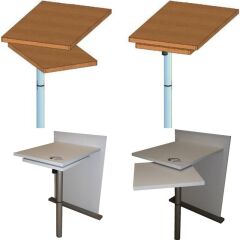 ILSE TECHNIK 6941 GRA-KARAVAN DÖNER TİP MASA AYAĞI-75 cm