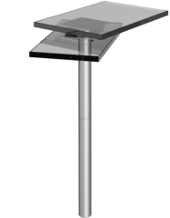 ILSE TECHNIK 6941 GRA-KARAVAN DÖNER TİP MASA AYAĞI-75 cm